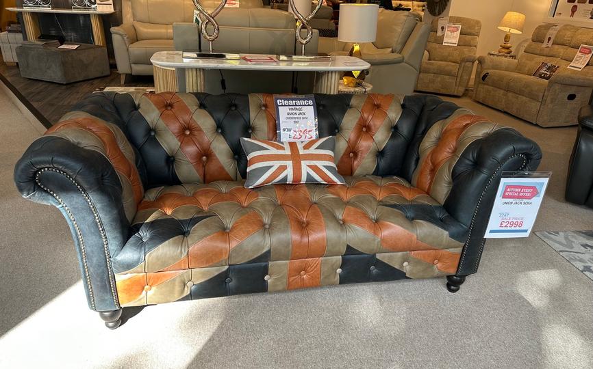 Vintage Union Jack Sofa - **Save Over 35%!**