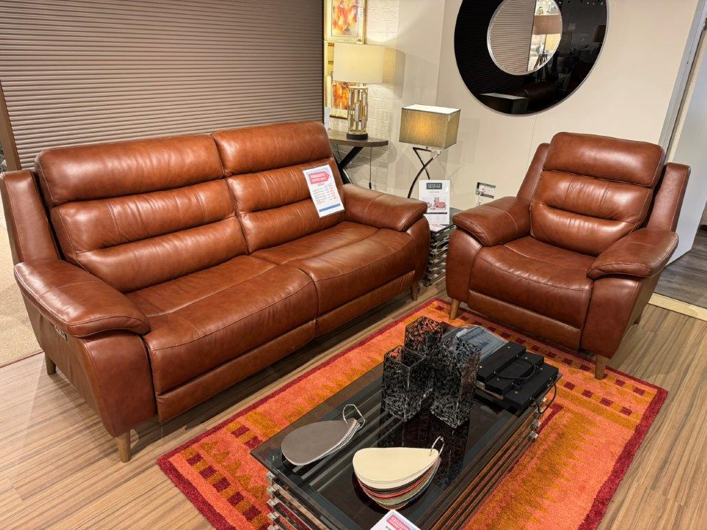 Premier Addison 3 Seater Power Recliner Sofa (With Power Head Tilt) & Power Recliner Chair (With Power Head Tilt) **Sorry Sold!**