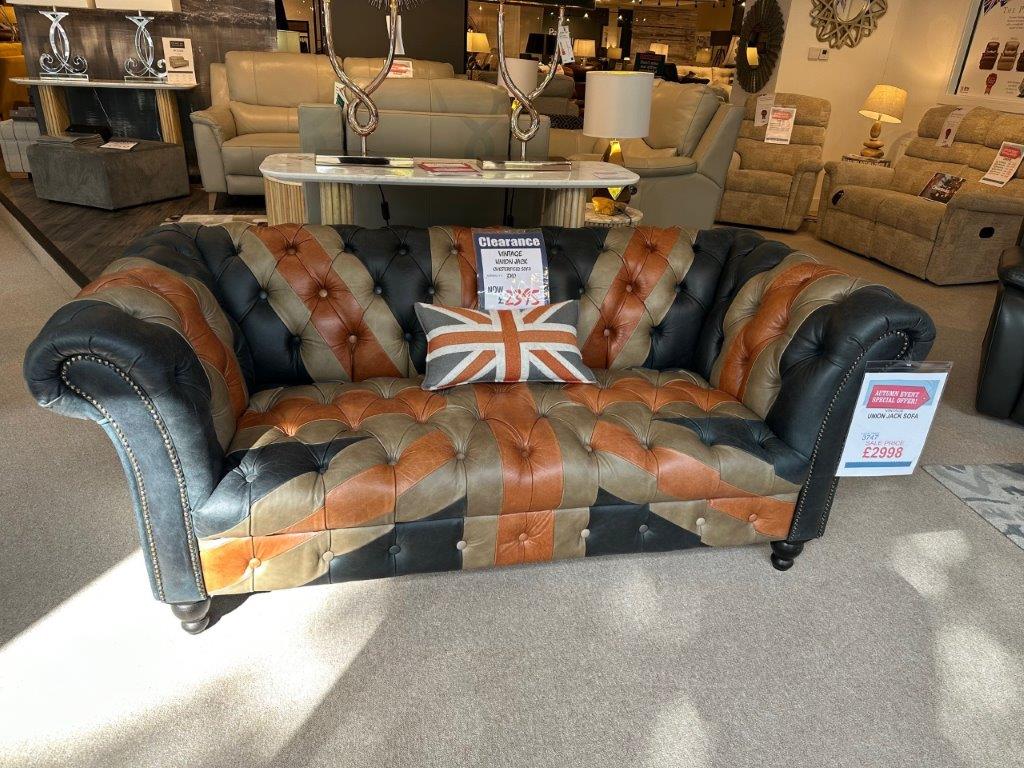 Vintage Union Jack Sofa